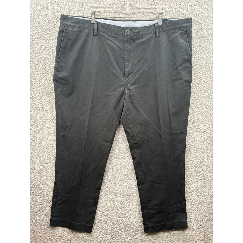 Polo Ralph Lauren Pants Mens 44x29 Black Chino Stretch Classic‎ Fit Cotton Twill
